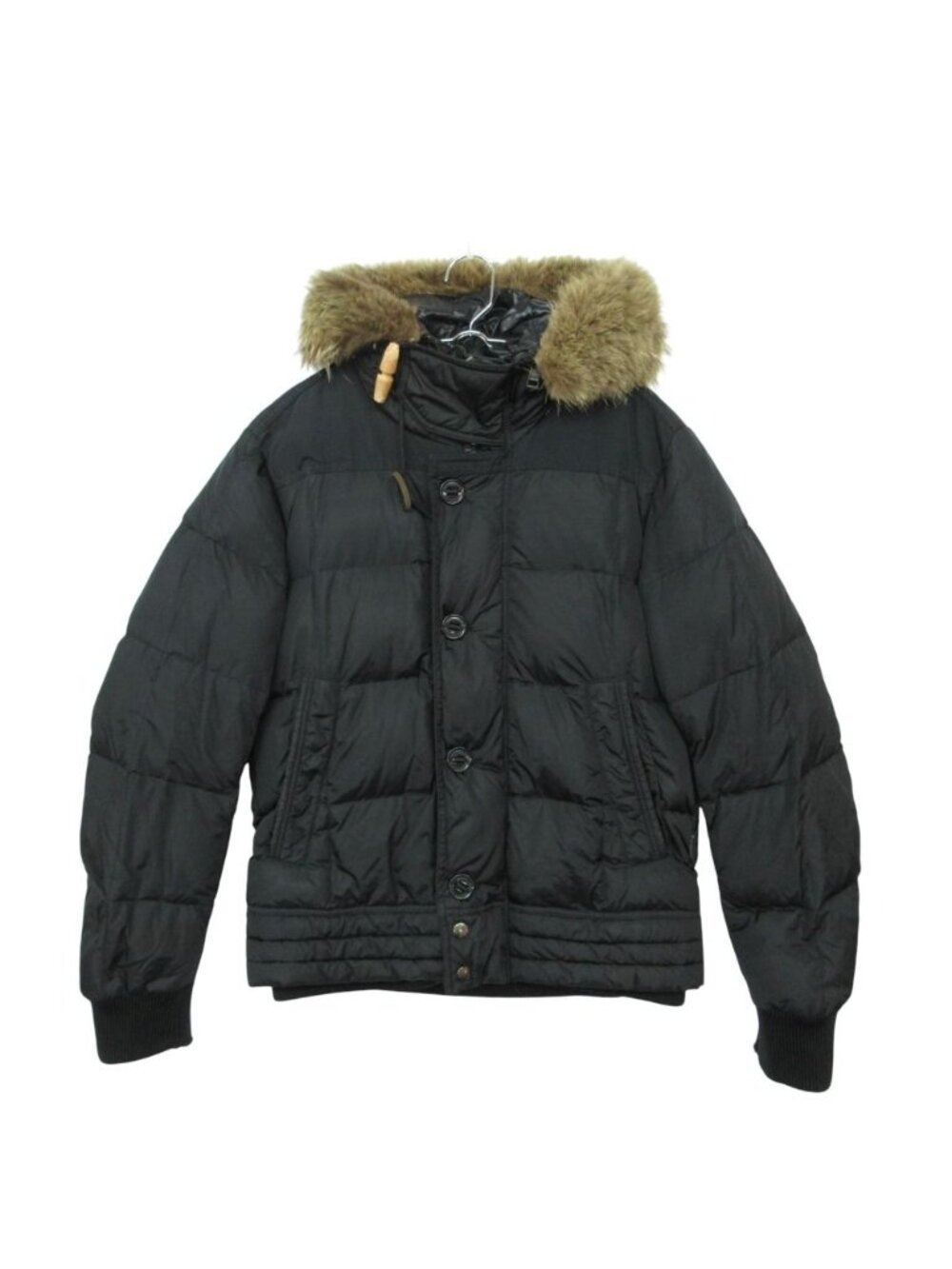 Moncler Down Jacket Ribera Coat Double Zip Hoodie Black
